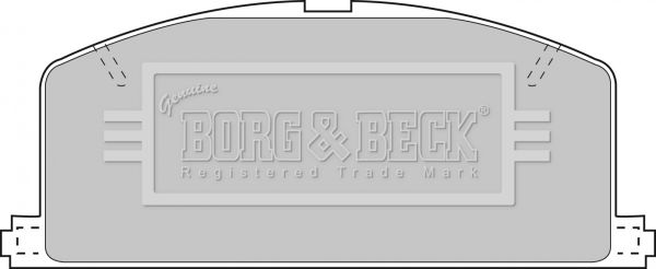 BORG & BECK Комплект тормозных колодок, дисковый тормоз BBP1267